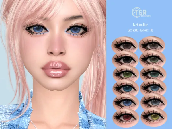 Maxis Match IMF Eyes N338 by IzzieMcFire - The Sims 4 Custom Content