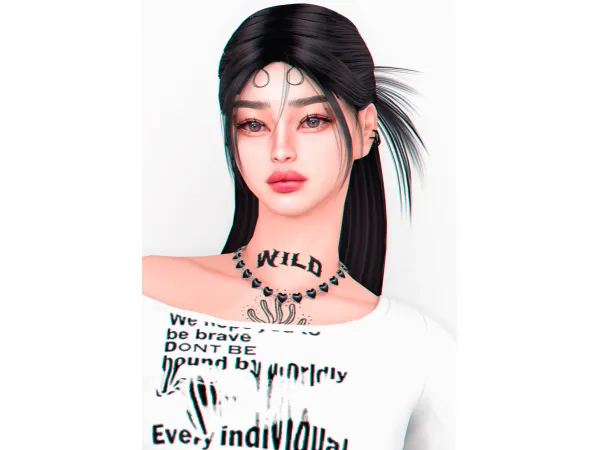 Alpha Untouchable Necklace - The Sims 4 Custom Content