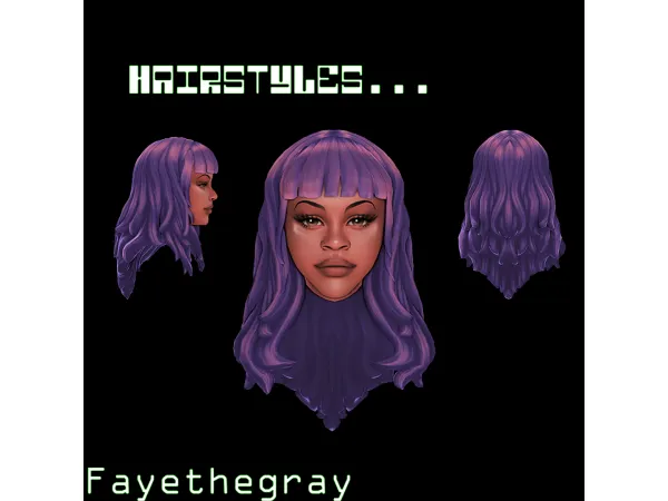 Maxis Match cornelias hair a maxis match hairstyle by FayetheGray - The Sims 4 Custom Content