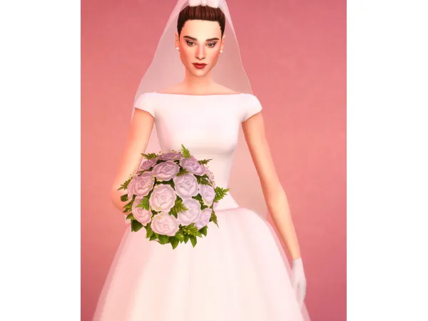 Maxis Match White Wedding Set For Audrey V by rustys - The Sims 4 Custom Content