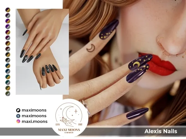 Mix Alexis Nails - The Sims 4 Custom Content