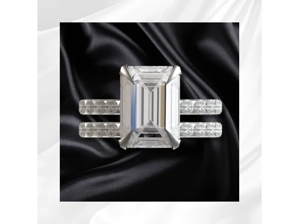 Alpha Diamond Engagement Ring with Wedding Band by GlitterberrySims - The Sims 4 Custom Content