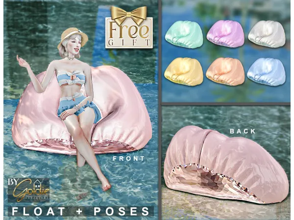 Alpha Deco float poses - The Sims 4 Custom Content