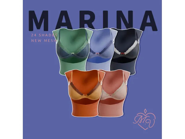 Maxis Match Marina top by MissValentine - The Sims 4 Custom Content
