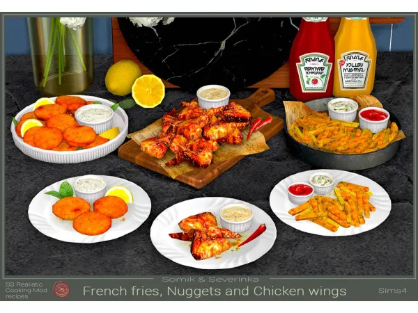 Alpha Homemade fast food by Somik_Severinka - The Sims 4 Custom Content