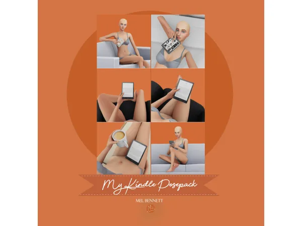 Mix My Kindle Acc and Posepack - The Sims 4 Custom Content