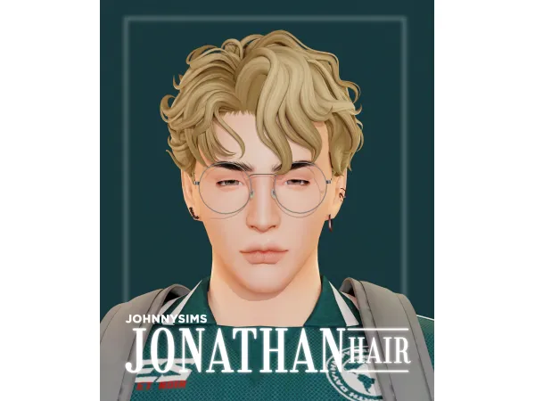 Maxis Match Jonathan Hair by johnnysims - The Sims 4 Custom Content