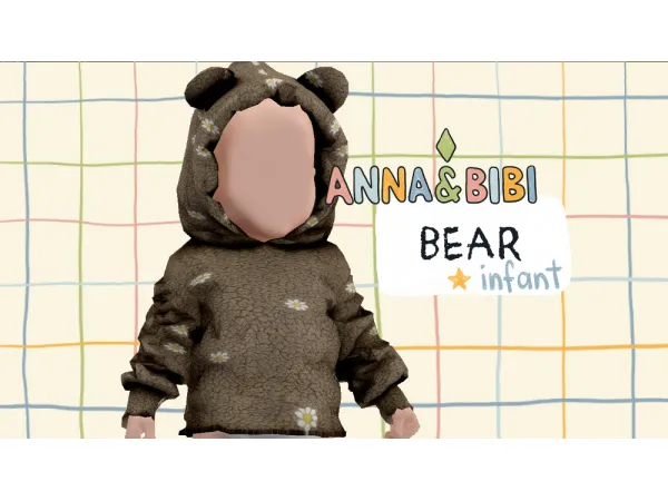 Maxis Match Bear INFANT [AnnaBibi] - The Sims 4 Custom Content