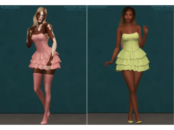 Maxis Match PASSIONE MINI SET by candysims4 - The Sims 4 Custom Content