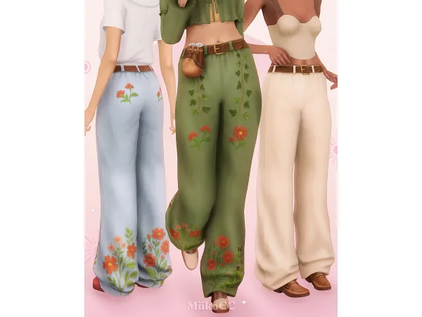 Maxis Match Forager pants set by miikocc - The Sims 4 Custom Content