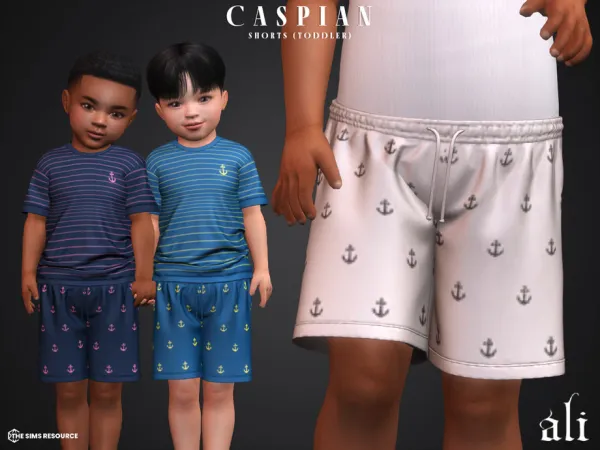 Mix CASPIAN shorts (toddler) by ali1 - The Sims 4 Custom Content