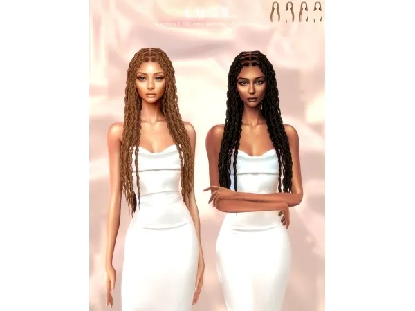 Alpha Lure Hairstyle - The Sims 4 Custom Content