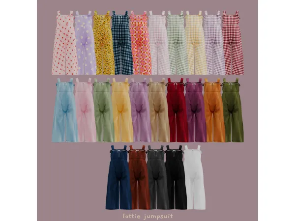 Maxis Match Lottie Jumpsuit Tiny Daze Set by daisypixels - The Sims 4 Custom Content