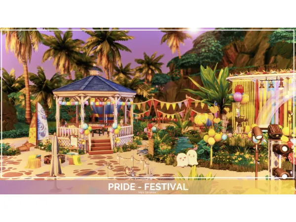 Maxis Match Pride Festival NO by Mini_Simmer - The Sims 4 Custom Content
