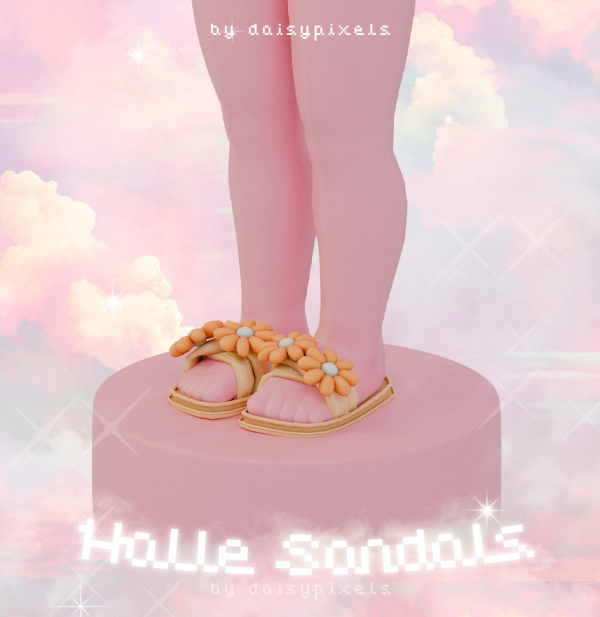 Maxis Match Halle Sandals Tiny Daze Set by simsfinds - The Sims 4 Custom Content