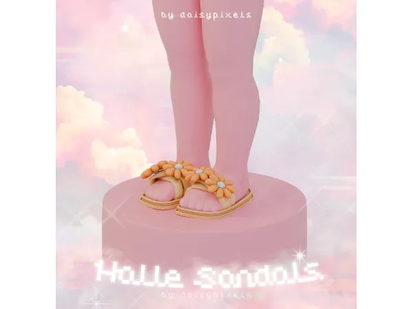 Maxis Match Halle Sandals Tiny Daze Set by daisypixels - The Sims 4 Custom Content