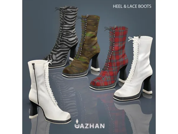 Alpha [HEEL LACE BOOTS] by ud835uddd6ud835uddd4ud835uddedud835udddbud835uddd4ud835udde1 - The Sims 4 Custom Content