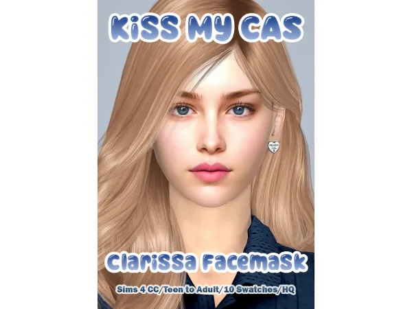 Alpha CLARISSA FACEMASK by KissMyCAS - The Sims 4 Custom Content