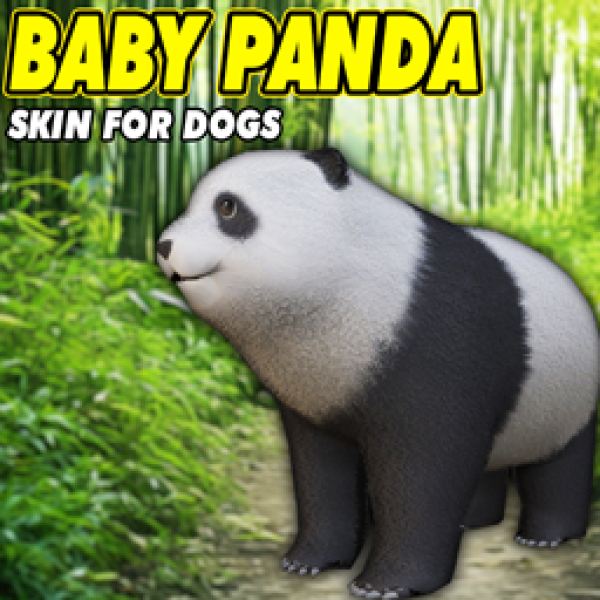 Alpha Baby panda skin for small dogs by simsfinds - The Sims 4 custom content