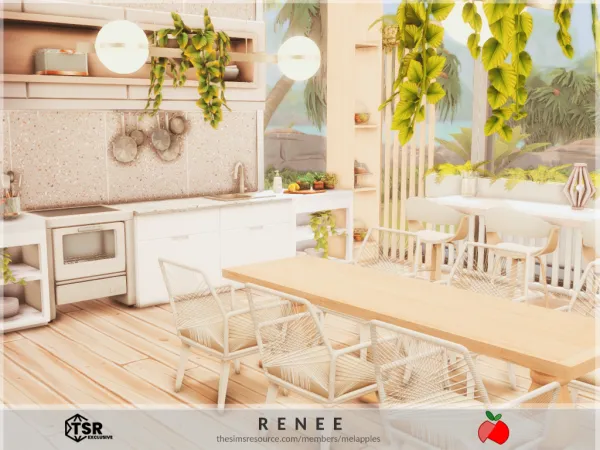 Mix Renee kitchen - The Sims 4 Custom Content