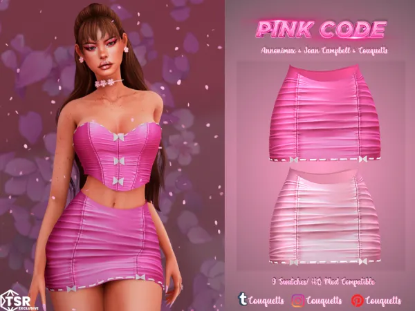 Alpha PINK CODE by BECCA - The Sims 4 Custom Content