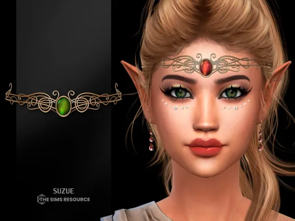 Alpha Fantasy Circlet by Suzue - The Sims 4 Custom Content