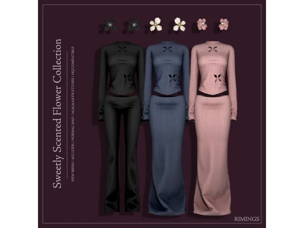 Alpha [RIMINGS] Sweetly Scented Flower Collection - The Sims 4 Custom Content