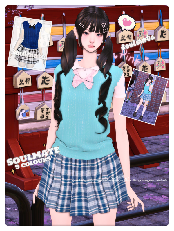 Alpha SoulmateN05制服v2 by simsfinds - The Sims 4 Custom Content