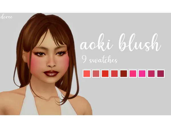 Maxis Match aoki blush by doree - The Sims 4 Custom Content