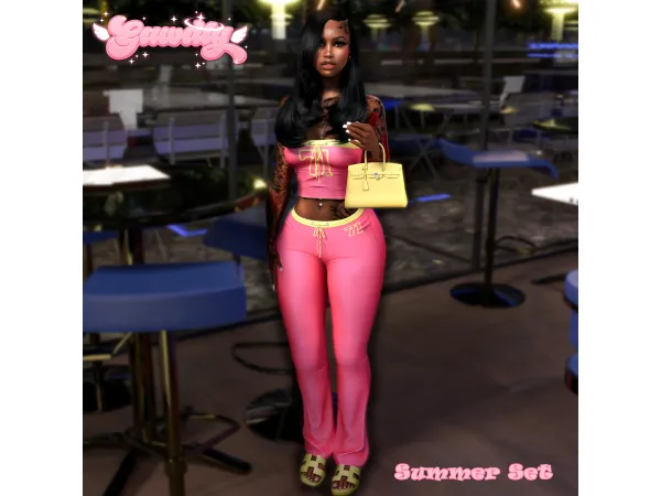Alpha Summer 2 Piece Set by gawdlygames - The Sims 4 Custom Content