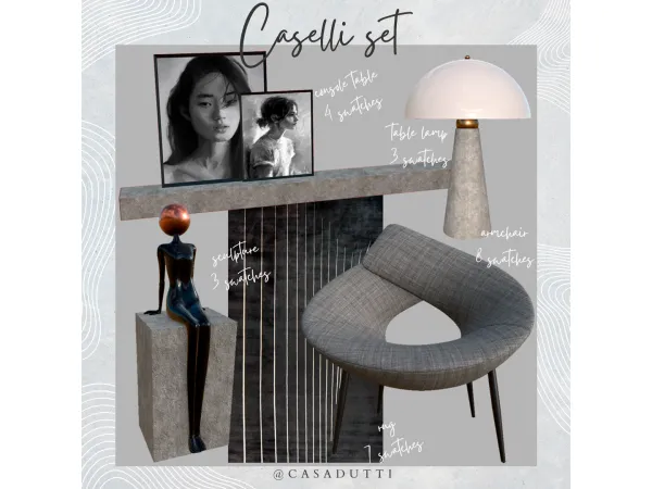 Alpha Caselli set - The Sims 4 Custom Content