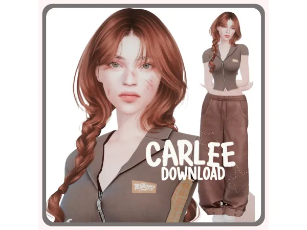 Alpha CARLEE SIM by Poffysims - The Sims 4 Custom Content