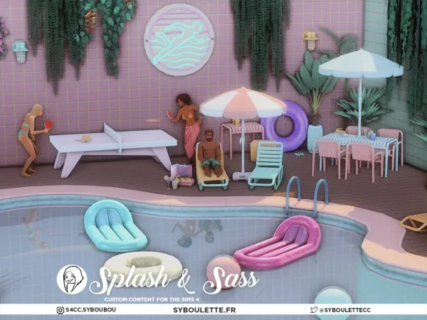 Maxis Match Splash Sass set by Splash Sass set - The Sims 4 Custom Content