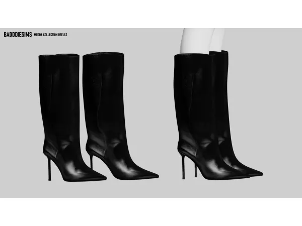 Alpha MUDDA COLLECTION HEELS2 by BadddieSims - The Sims 4 Custom Content