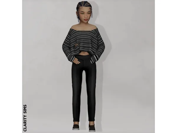 Alpha Tanu00eda Shirt Child - The Sims 4 Custom Content