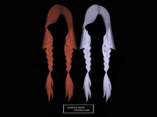 Alpha Garcia Hair - The Sims 4 Custom Content