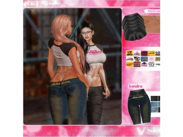 Alpha vyxen kendra set - The Sims 4 Custom Content