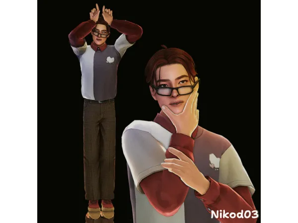 Maxis Match Moon Dohyun by nikod03 - The Sims 4 Custom Content