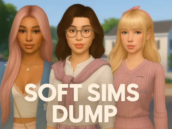 Maxis Match Soft Girl Sims Dump by yolimi - The Sims 4 Custom Content