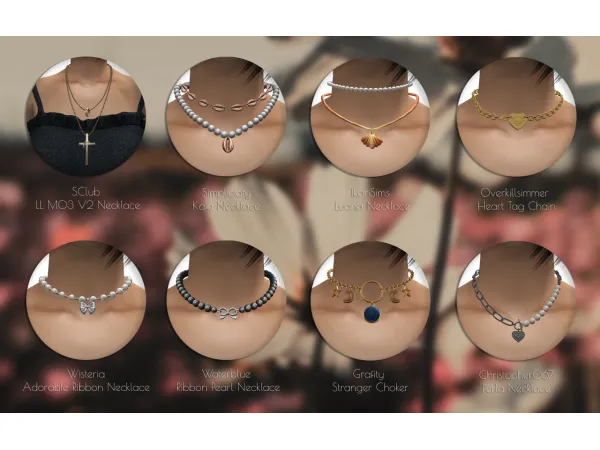 Eight random 4t2 necklaces by fakebloood
