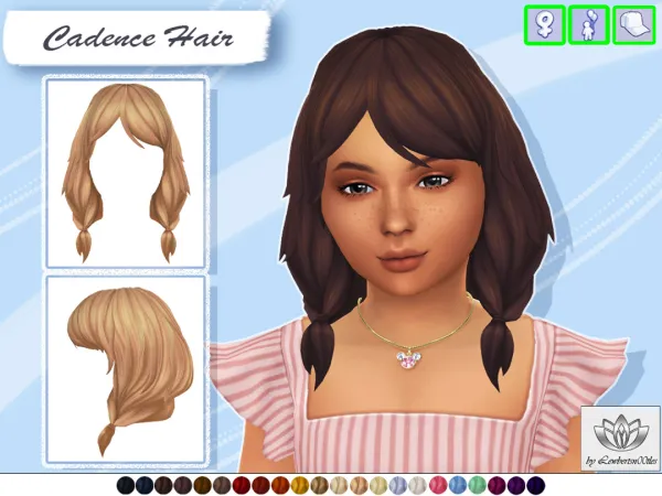 Maxis Match Cadence Hair by LewbertSn00tles - The Sims 4 Custom Content