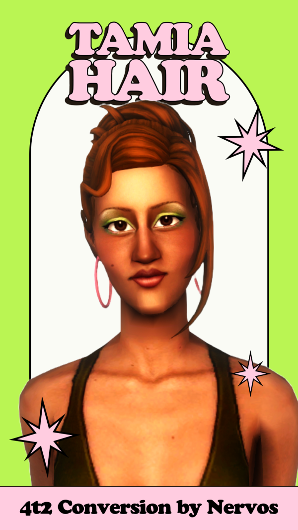 4t2 TamiaHair by simsfinds - The Sims 2 Custom Content