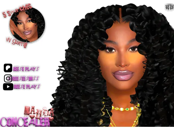 Alpha Jayda Wayda Concealer by Reeseplays - The Sims 4 Custom Content