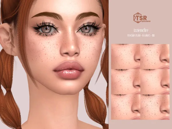 Mix IMF Freckles N60 by IzzieMcFire - The Sims 4 Custom Content