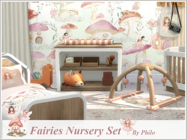 Maxis Match Fairies Nursery Set by philo - The Sims 4 Custom Content