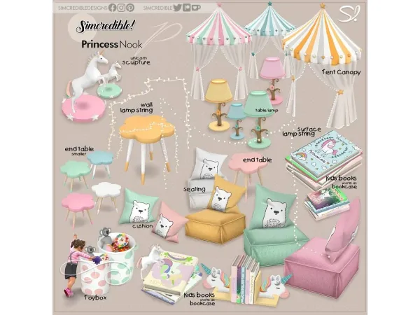 Alpha Princess Nook - The Sims 4 Custom Content