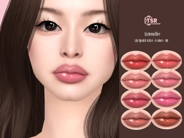Alpha IMF Lily Lipstick N654 by IzzieMcFire - The Sims 4 Custom Content