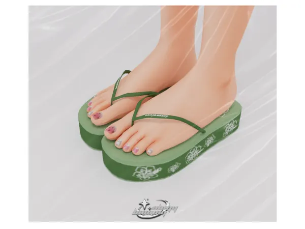 Alpha vacation time summer collection Sandals - The Sims 4 Custom Content