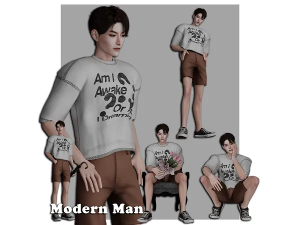 Alpha Modern man - The Sims 4 Custom Content