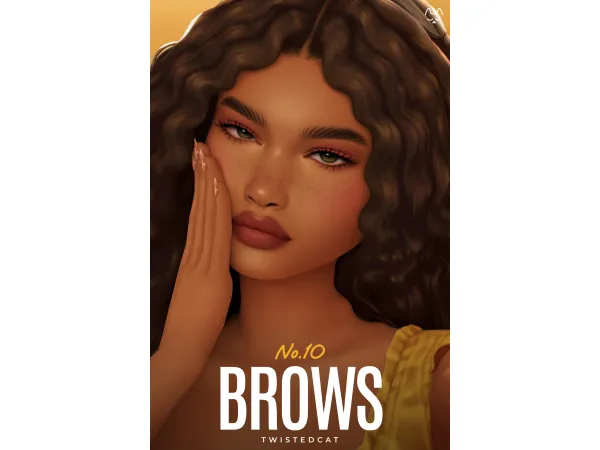Maxis Match Eyebrow Set No10 by TwistedCat - The Sims 4 Custom Content